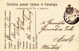 1916-annullo Posta Militare 37^ Divisione Su Cartolina Postale In Franchigia Cor - Guerre 1914-18