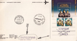 1995-cartolina Ufficiale Swissair Boeing 747B Con Insignificanti Pieghette Angol - Luchtpost