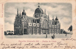 1900-Francia Esposizione Universale Di Parigi "Pavillon De L'Italie" Con Stampa  - Femmes