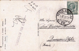 1917-cartolina Da Zona Di Guerra Con Bollo Di Posta Militare 16 Del 7 Settembre  - Guerre 1914-18