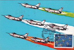 1973-cartolina Per Il 50^ Dell'aeronautica Militare Italiana Pattuglia "frecce T - Airmail