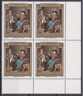 1985 , Mi 1809 ** (2) - 4 Er Block Postfrisch - 150. Geburtstag Von Franz Defregger - Unused Stamps