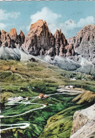 1956-Trento Cartolina Illustrata "Dolomiti Passo Catena Gruppo Di Cir" Affrancat - Trento