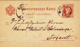 1882-Autriche Osterreich Austria Correspondenz Karte 2kr. Da Dornbirn - Sonstige & Ohne Zuordnung