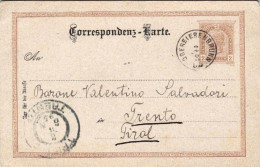 1895-Autriche Osterreich Austria Correspondenz Karte 2kr. Da Obersiebenbrunn - Sonstige & Ohne Zuordnung