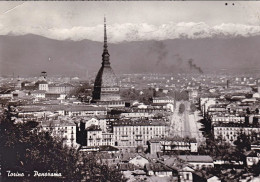 1951-cartolina Illustrata Torino Panorama Affrancata L.6 Italia Al Lavoro Annull - Sonstige & Ohne Zuordnung