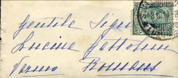 1914-mini Biglietto Da Visita Dimensioni Solo 4,5x10 Cm.viaggiato - Marcophilie
