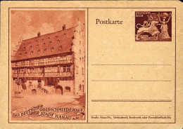 1942-Germania Cartolina Postale Nuova Goldschmiedehaus Hanau - Storia Postale