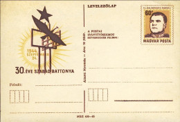 1974-Ungheria Hungary Magyar Cartolina Postale Szabad Battonya - Marcofilie