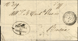 1855-Orzinovi (Brescia) Lettera Con Testo, Bollo A Linee Orizzontali Orzinovi 22 - Non Classés