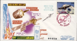 1997-France Francia Space Cover Dal Cosmodromo Di Kourou (Guyana Francese) Lance - 1961-....
