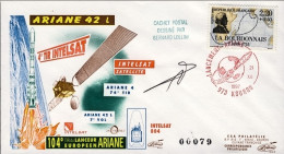 1997-France Francia Cat.Lollini K 879A-composite ESA Avec Cachet Postal Rouge Nu - 1961-....