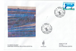 FDC VENETIA ARTE N. 154  ITALIA 2011 CAMPIONATI MONDIALI DELLA PESCA SPORTIVA - FDC