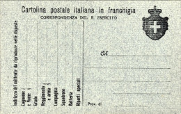 1916-CF Cartolina Postale Nero Grigio Su Verdino Con Stemma Grande A Destra, Non - Marcophilia