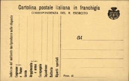 1916-CF Cartolina Postale Con Stemma Medio A Destra, Non Viaggiata - Marcophilie