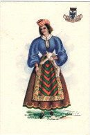 1925-donna In Costume Della Regione Abruzzo E Molise Disegnatore Carini - Women