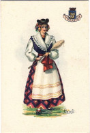 1925-donna In Costume Della Regione Veneto Disegnatore Carini - Femmes