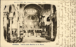 1909-Venezia "interno Della Basilica Di San Marco" - Venezia