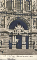 1911-Roma Palazzo Di Giustizia Ingresso Principale,cartolina Foto Con Annullo De - Autres & Non Classés