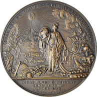 Louis XV, Rattachement De La Corse à La France, Par Roëttiers, 1770 Paris - 64 Mm - 135 Gr Bronze - Monarchia / Nobiltà