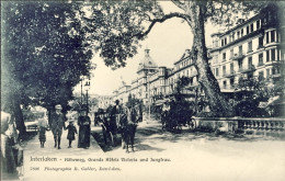 1914-Svizzera "Interlaken Hoheweg, Grands Hotel Victoria Und Jungfrau" - Other & Unclassified