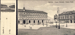 1912-"Napoli-Piazza Plebiscito-Palazzo Reale" Cartolina Con Appendice Memorandum - Napoli