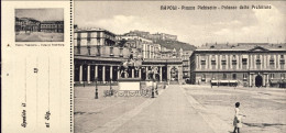 1912-"Napoli Piazza Plebiscito-palazzo Della Prefettura" Cartolina Con Appendice - Napoli (Naples)