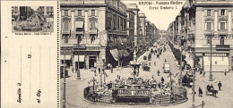 1912-"Napoli-Fontana Medina-Corso Umberto I " Cartolina Con Appendice Memorandum - Napoli (Napels)