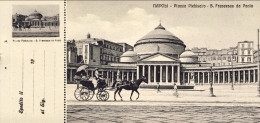 1912-"Napoli-Piazza Plebiscito-San Francesco Da Paola" Cartolina Con Appendice M - Napoli (Napels)