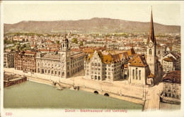 1914-Svizzera Zurich Stadthausquai Und Uetliberg - Autres & Non Classés