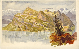 1904-Svizzera Rigi Bahn Vitznau Bei Luzern Vierwaldstatter Lac Des Quatre Canton - Other & Unclassified