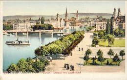 1904-Svizzera Zurich Utoquai Mit Quaibruche - Other & Unclassified