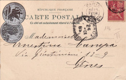 1900-Francia Esposizione Universale Di Parigi "Palais De La Navigation De Commer - Ausstellungen