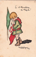1915-cartolina Patriottica Non Spedita "è Il Tricolore Di Papa'" - Patriotiques