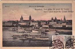 1922-Germania Cartolina Diretta In Italia "Mainz Blick Von Der Strassenbrucke"af - Other & Unclassified