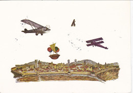 1976-cartolina Illustrata Prato IX Manifestazione Filatelica Cachet Mostra Di Ae - Prato