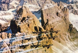 1973-cartolina Della Pattuglia Acrobatica Nazionale "frecce Tricolori" Le Tre Ci - Luftpost