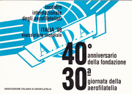 1998-cartolina Ufficiale Incontro Internazionale Degli Aerei Filatelisti Italia  - 1991-00: Marcophilie