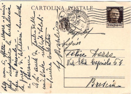 1934-cartolina Postale 30c.Imperiale Viaggiato - Interi Postali