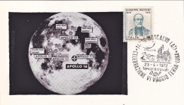 1972-cartolina Illustrata Numerata "conquista Dello Spazio-piano Della Missione  - 1971-80: Poststempel