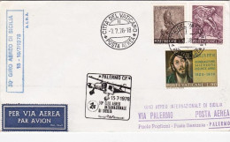 1978-Vaticano 30^ Giro Internazionale Di Sicilia Via Trapani Del 15 Luglio - Airmail