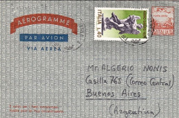 1976-L.110 Con Affrancatura Aggiunta Diretto In Argentina - 1971-80: Poststempel