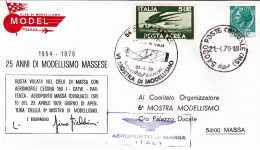 1979-busta Volata Nel Cielo Di Massa Partenza Aeroporto Massa (Cinquale) In Occa - 1971-80: Poststempel