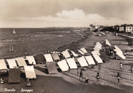 1955-Forlì Viserba Spiaggia, Cartolina Viaggiata - Forli