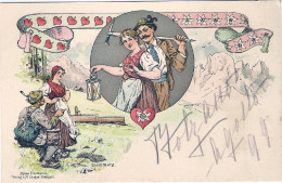 1898circa-Germania Alpine Postkarten - Autres & Non Classés