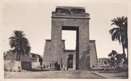 1934-Egypt Karnak Ptolomey Gateway And The Temple Of Konsu God Of The Moon, Affr - Storia Postale