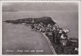 1954-Brescia Sirmione Veduta Aerea Della Penisola, Cartolina Viaggiata - Brescia