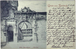 1898-Germania Cartolina Gruss Aus Bamberg Viaggiata - Autres & Non Classés