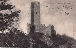 1907-Como Castello Baradello, Con Annullo D'arrivo Tondo Riquadrato Di Arbizzano - Como