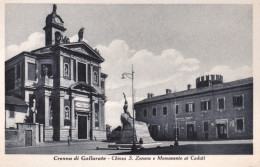 1930circa-Varese Comune Di Gallarate Chiesa S.Zenone E Monumento Ai Caduti - Varese